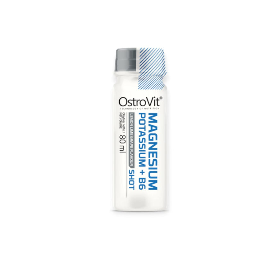 PACK 20 SHOT DE MAGNESIUM POTASSIUM + B6 LIMÓN GRAPE 80 ML C/U – OSTROVIT