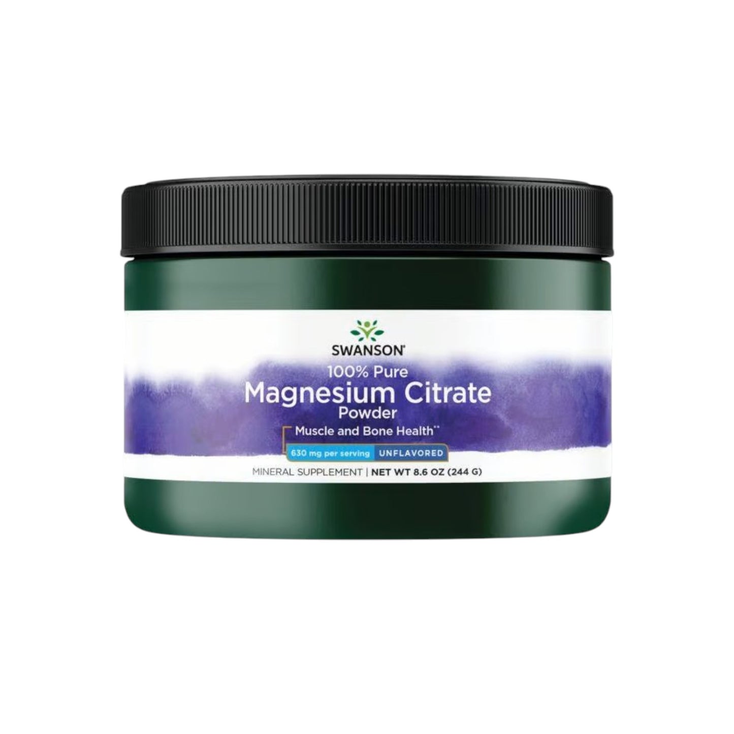 MAGNESIO CITRATO EN POLVO SIN SABOR 244GR - SWANSON