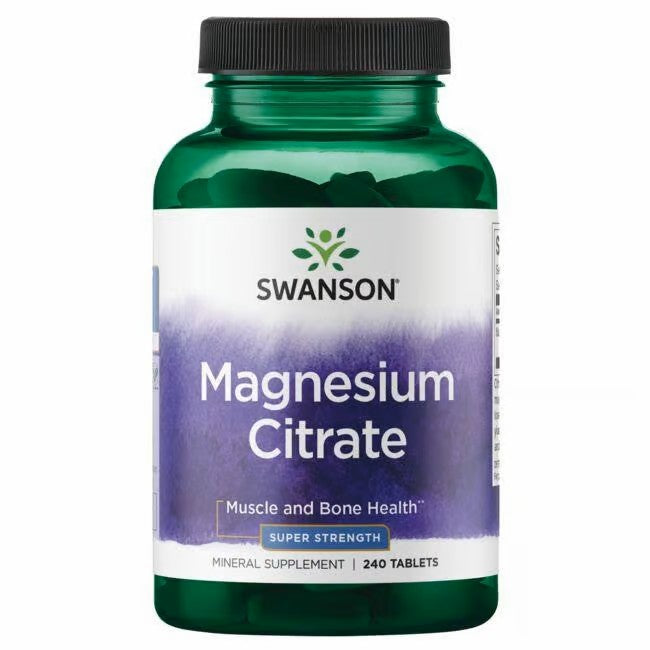 MAGNESIO CITRATO 240 TABLETAS - SWANSON