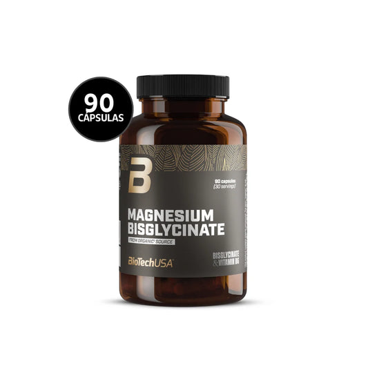 MAGNESIO BISGLICINATO 90 CAPSULAS 30 SERVICIOS - BIOTECHUSA