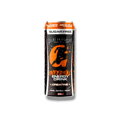 ENERGÉTICA G-ENERGYDRINK PUMP INFERNAL CON CREATINA – GREATLHETE – imagen de producto 3