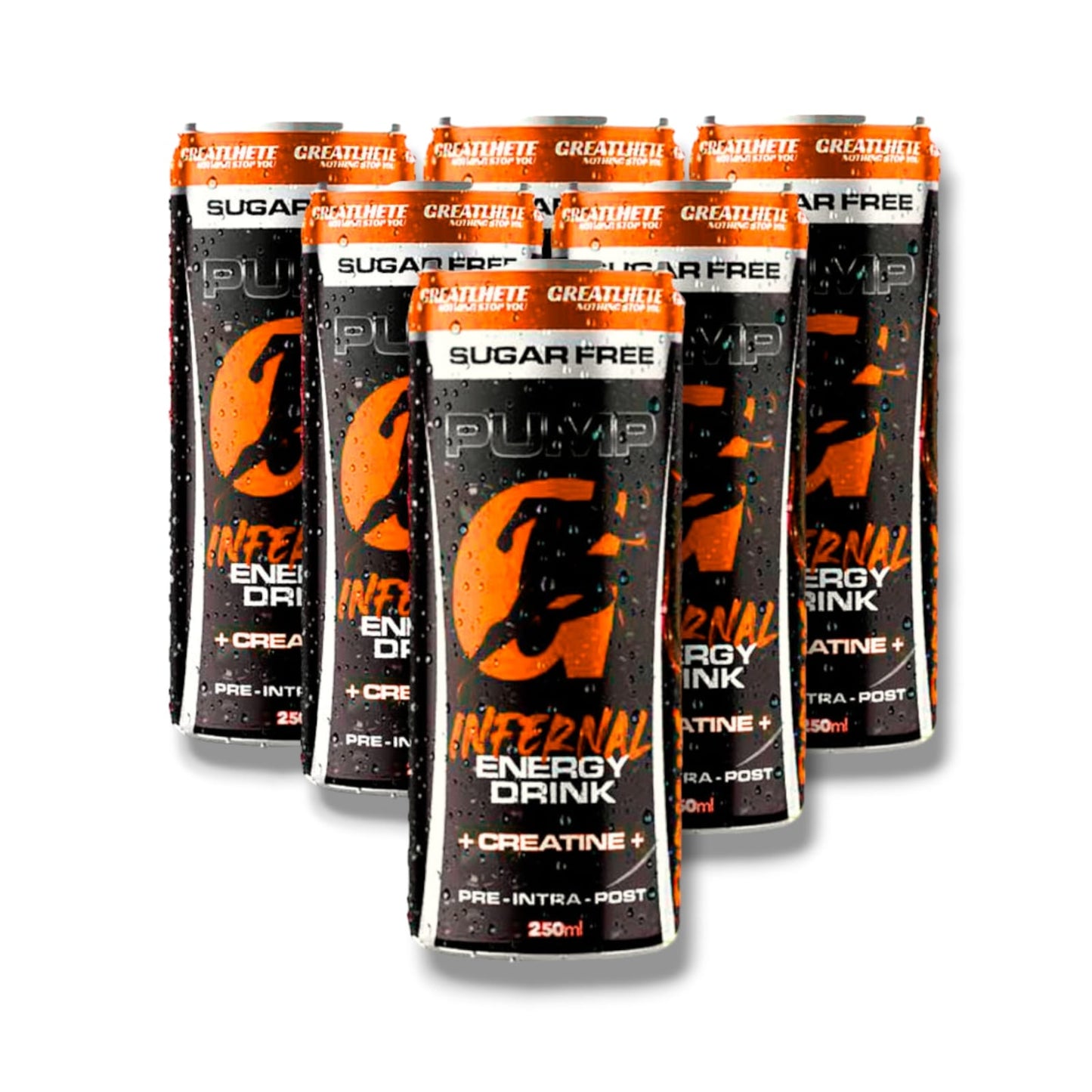 PACK 6 ENERGETICAS INFERNAL ENERGY DRINK - GREATLHETE