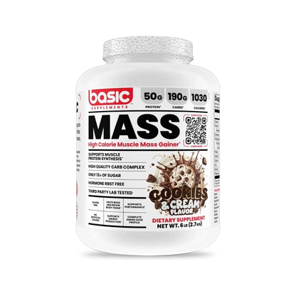 Ganador de peso Basic Mass 6 lb sabor Cookies & Cream