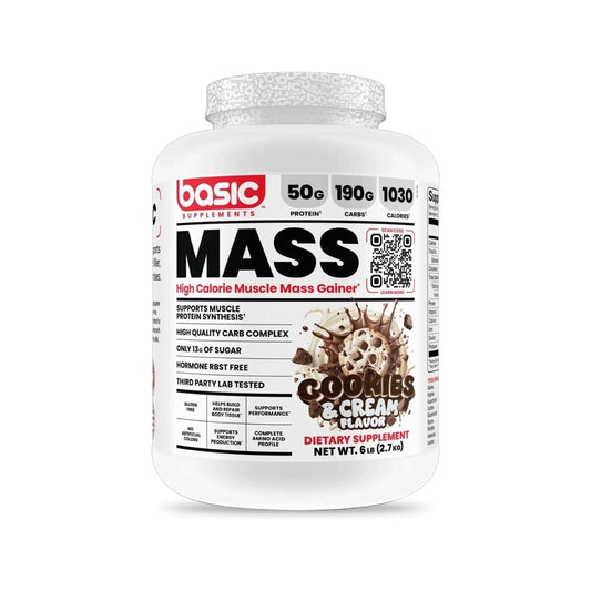Ganador de peso Basic Mass 6 lb sabor Cookies & Cream