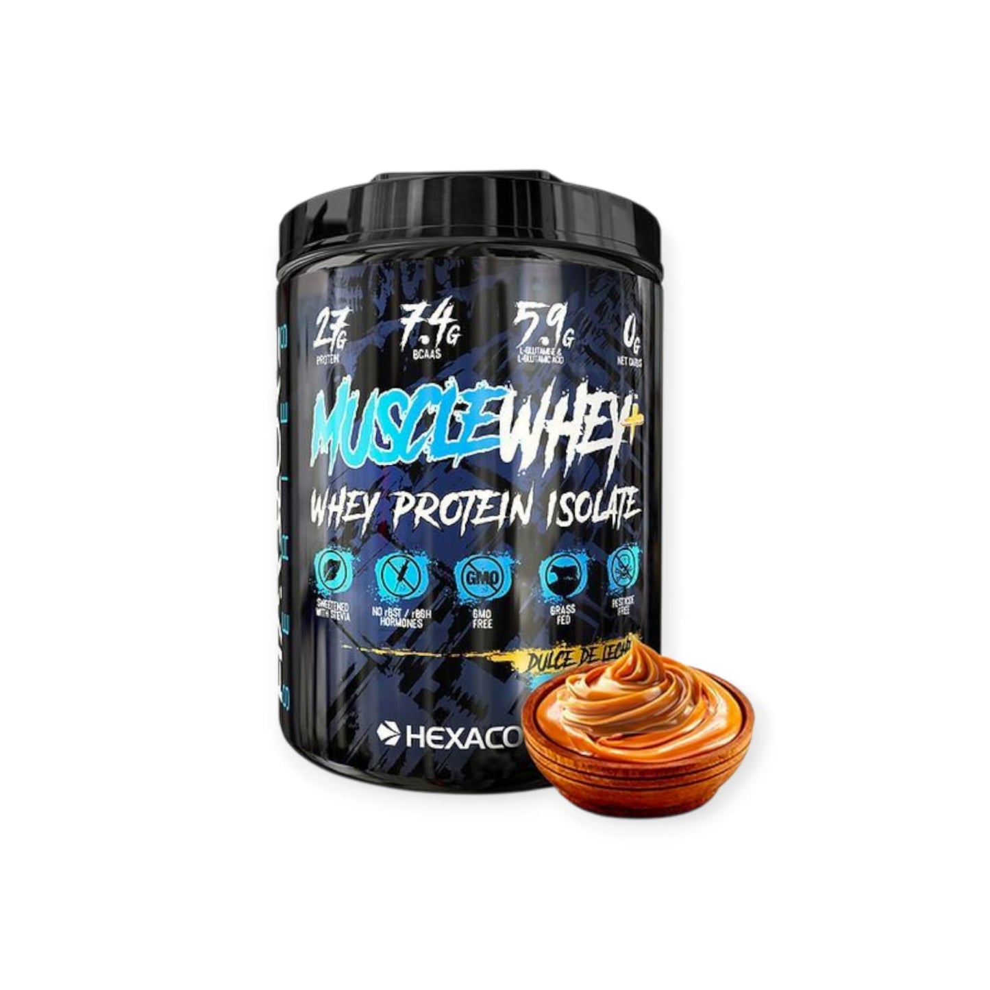 PROTEINA MUSCLE WHEY 4.8LB 64 SERVICIOS - HEXACORE