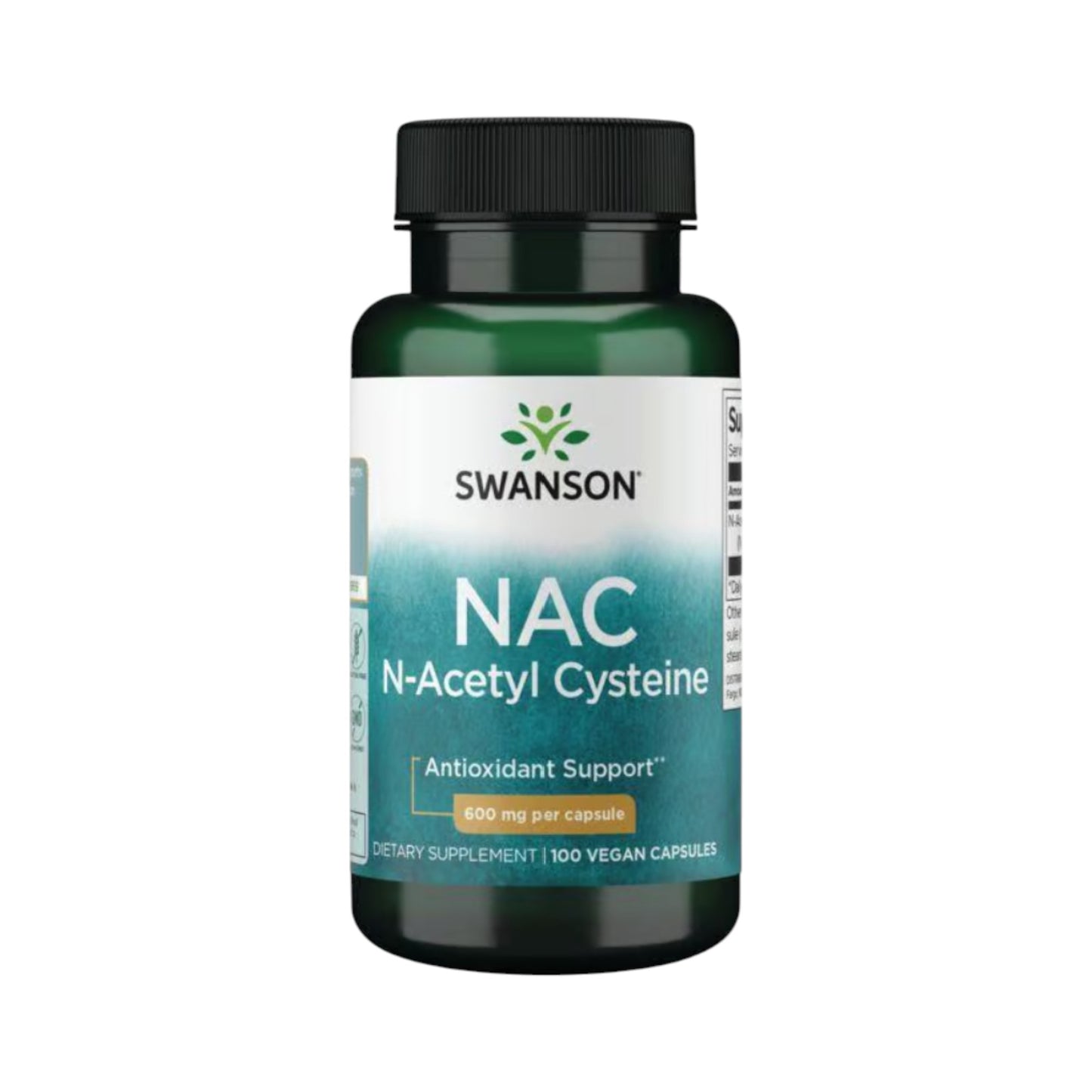 N-ACETIL CISTEINA (NAC) 600MG 100 CAPSULAS - SWANSON