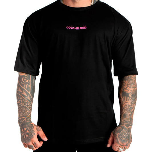 POLERA BASIC BLACK & FUCSIA - COLD BLOOD