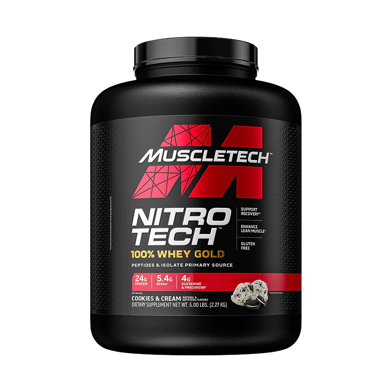 Nitro Tech 100% Whey Gold - 69 Servicios - Muscletech