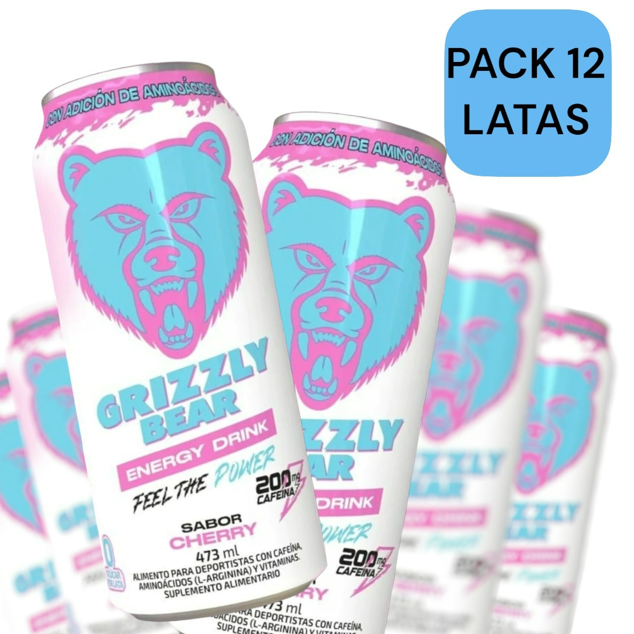 PACK 12 ENERGETICAS - GRIZZLY BEAR