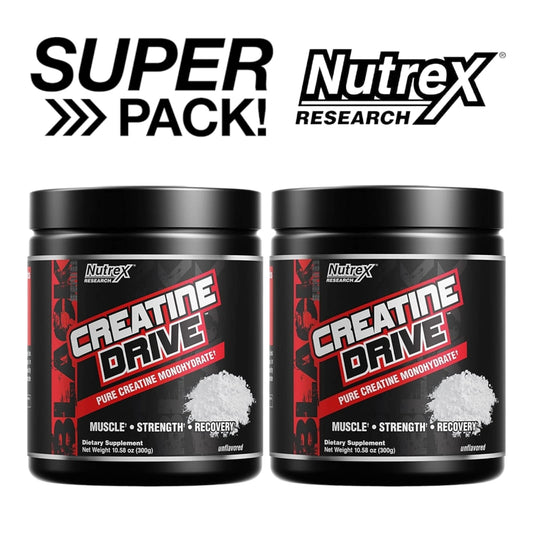 2 FRASCO DE CREATINA DRIVE 300GR 60SV C/U - NUTREX