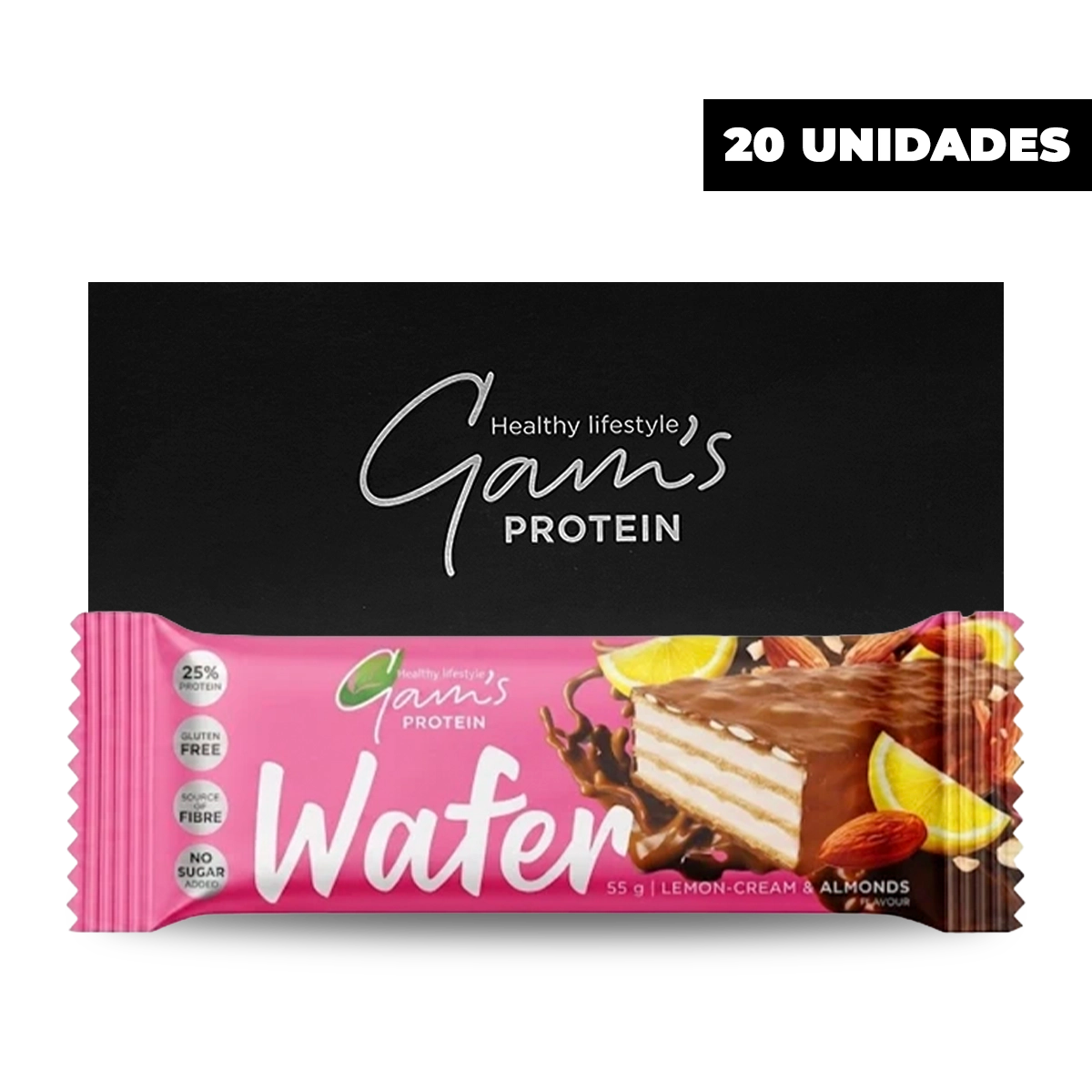 WAFER BARRA PROTEINA 55GR - GAM'S