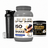 Pack Proteína ISO Shake 2.2 lb + creatina 300 g + shaker – Pulse Nutrition