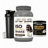 Pack Proteína ISO Shake 2.2 lb + creatina 300 g + shaker – Pulse Nutrition