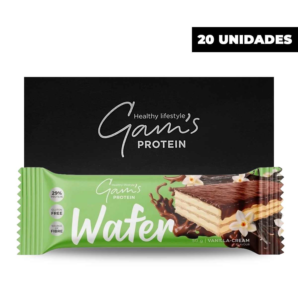 WAFER BARRA PROTEINA 55GR - GAM'S