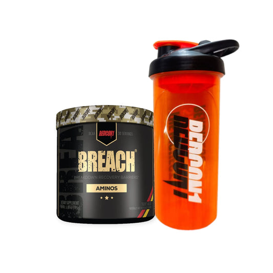 PACK BREACH AMINO TIGER BLOOD 30SV + SHAKER - REDCON1