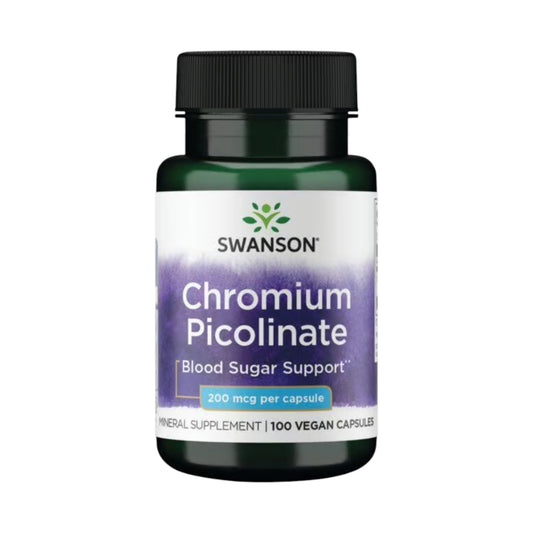 PICOLINATO DE CROMO 200MCG EN CÁPSULAS VEGANAS - SWANSON