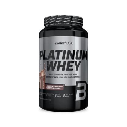 Proteína Platinum Whey BioTechUSA 1 kg Chocolate Brownie Fudge