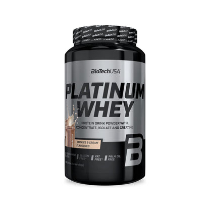 Proteína Platinum Whey BioTechUSA 1 kg Cookies & Cream