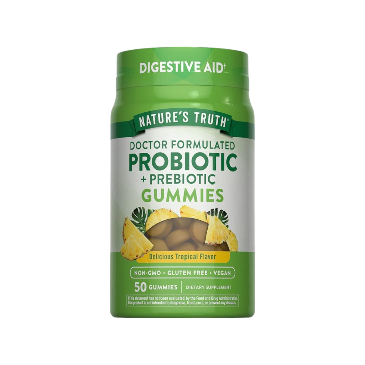 PROBIOTICOS + PREBIOTICOS 50 GOMITAS SABOR TROPICAL - NATURE'S TRUTH