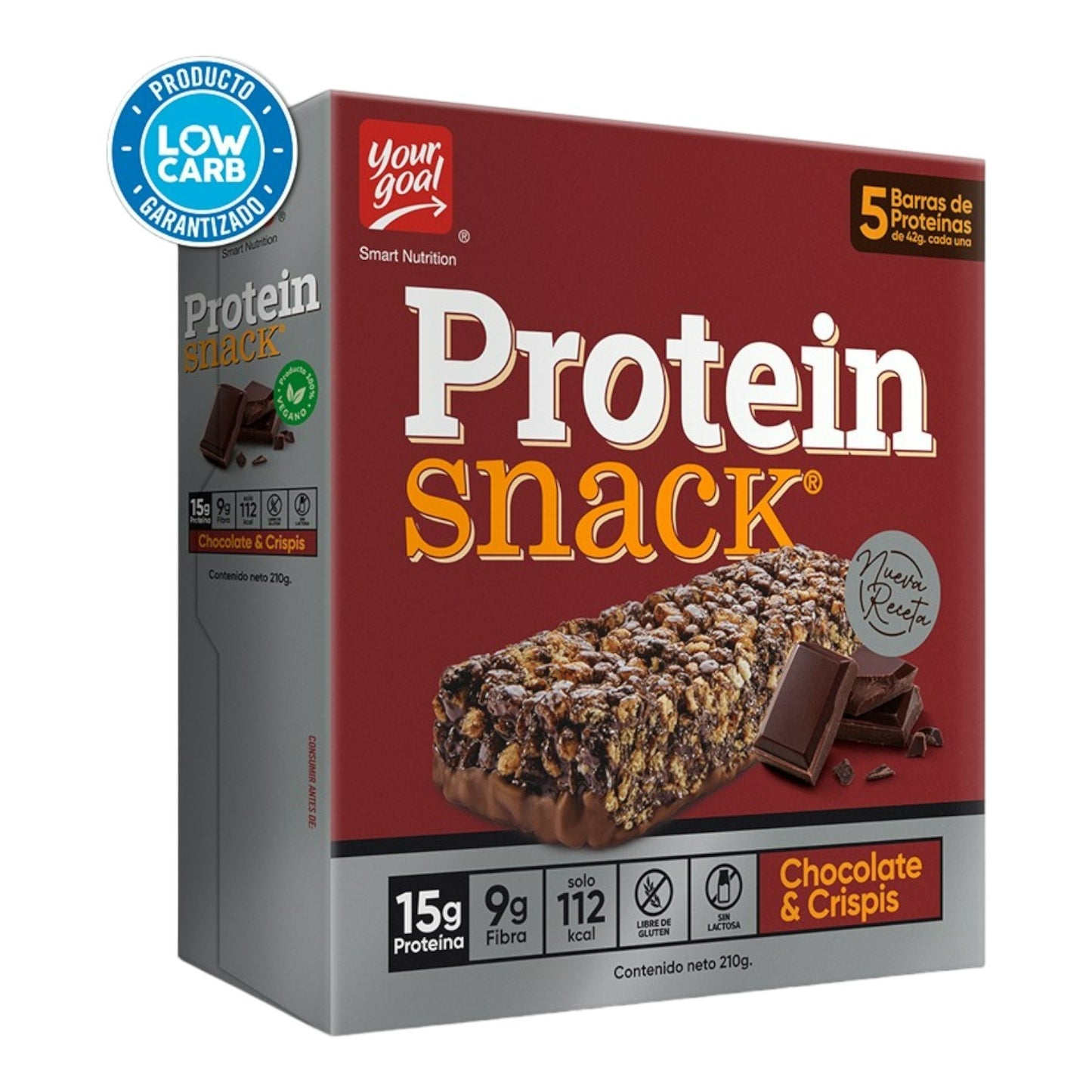 BOX DE 5 BARRAS PROTEIN SNACK 15G - YOUR GOAL