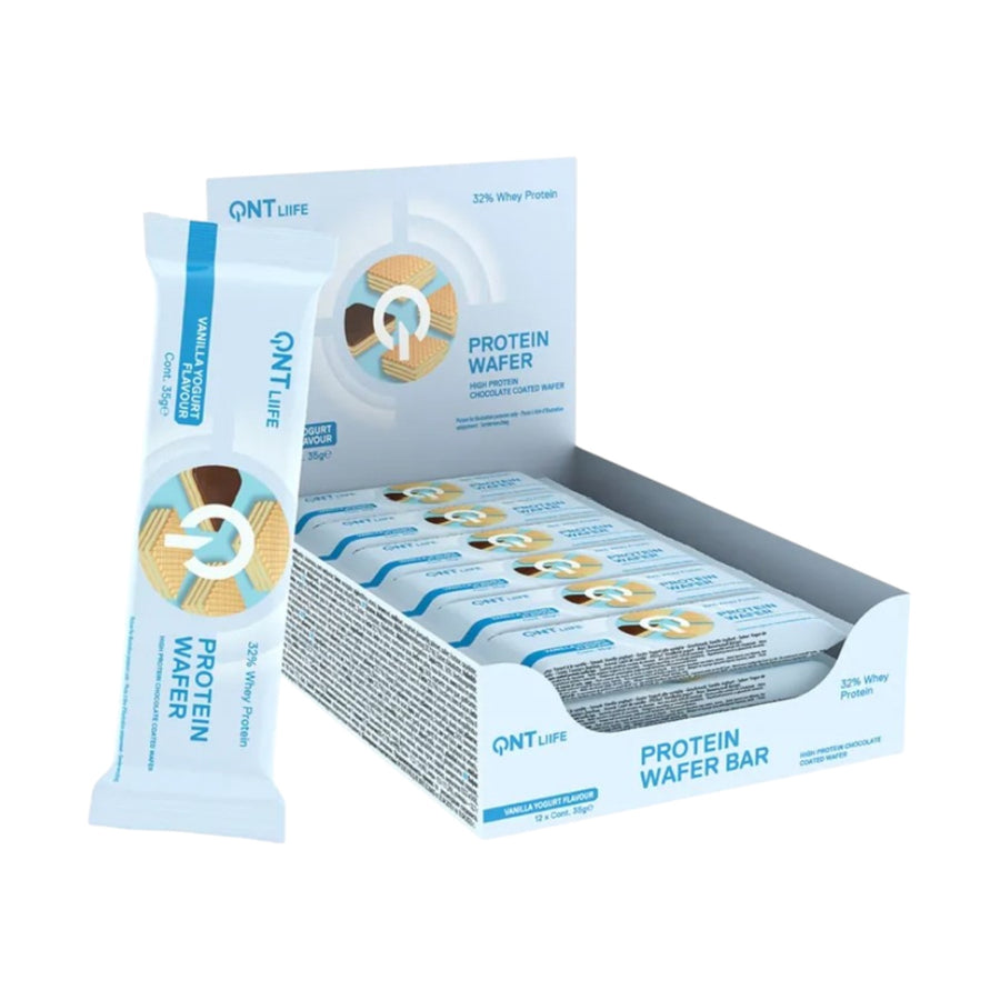 BOX 12 BARRAS DE PROTEÍNA WAFER 35 G – QNT – QNT