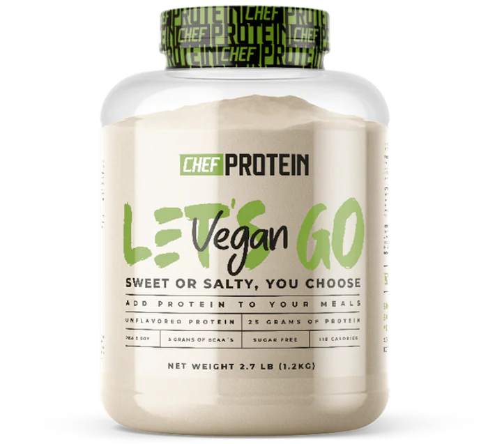 PROTEINA VEGANA 2,7LBS SIN SABOR - CHEF PROTEIN