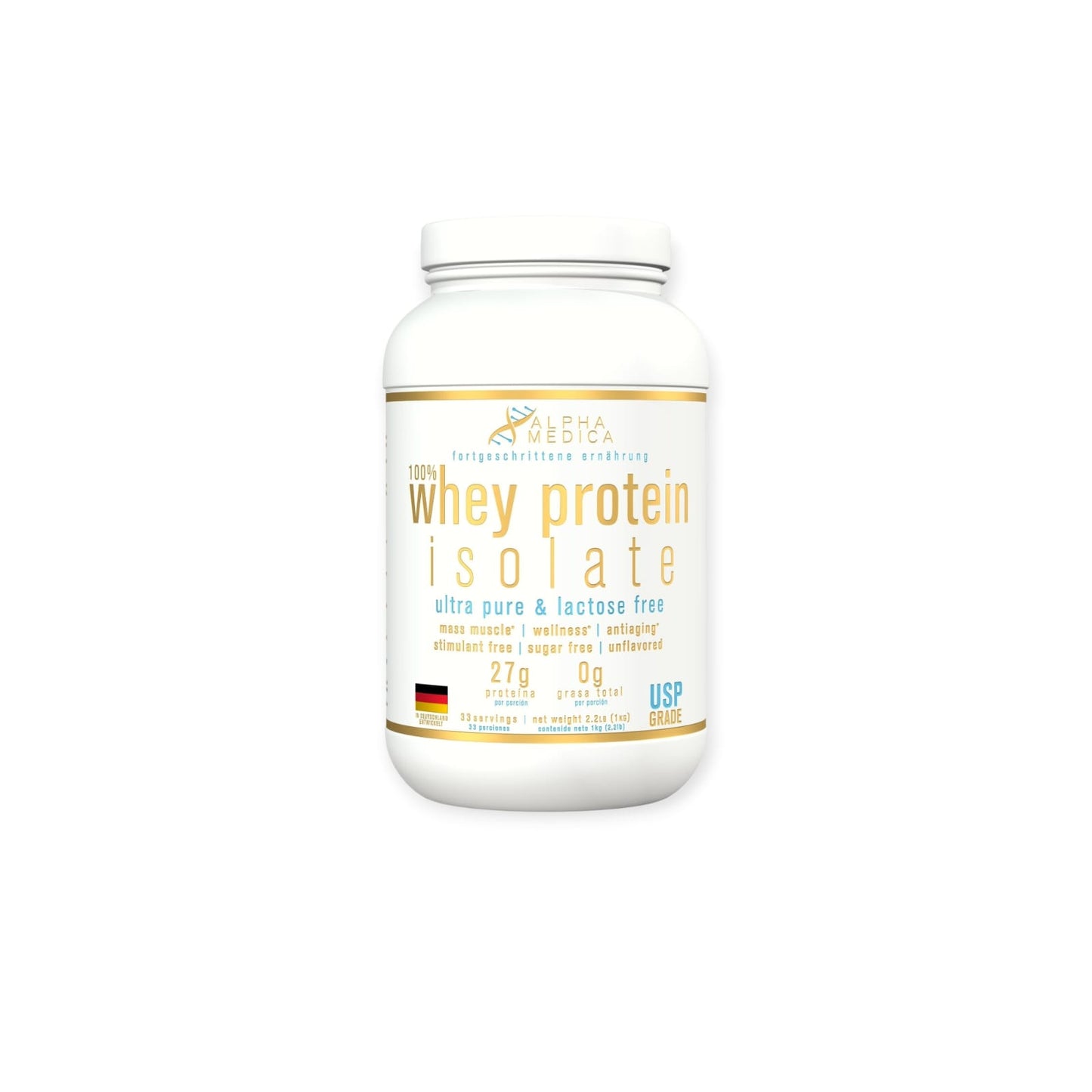 PACK PROTEINA 100% WHEY PROTEIN ISOLATE + CREATINA 300GR - ALPHA MEDICA