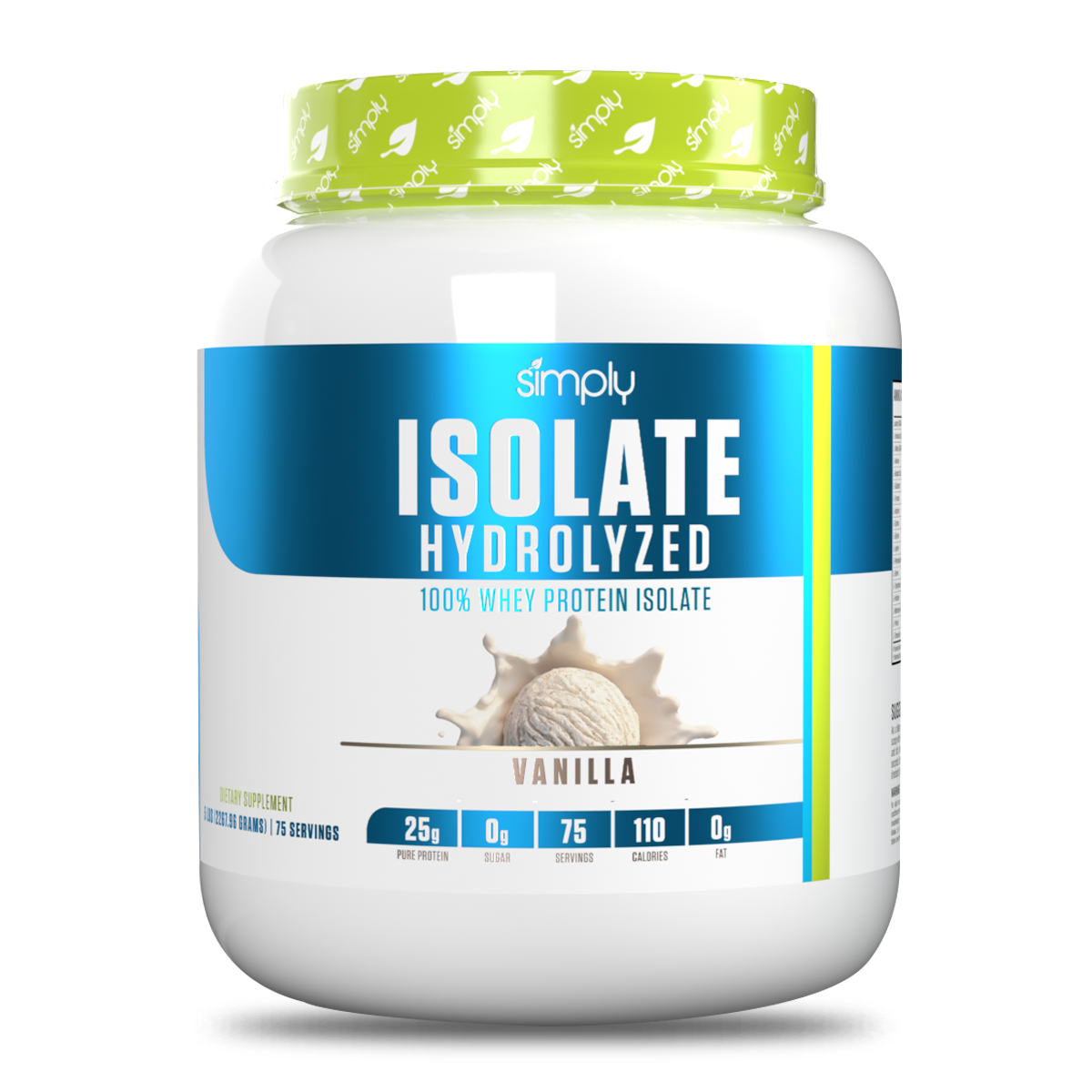 PROTEINA ISOLATE HYDROLYZED 100% WHEY PROTEIN 5LB - SIMPLY