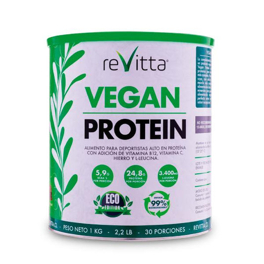 PROTEINA VEGAN PROTEIN 2,2LBS 1KG 30SV - REVITTA