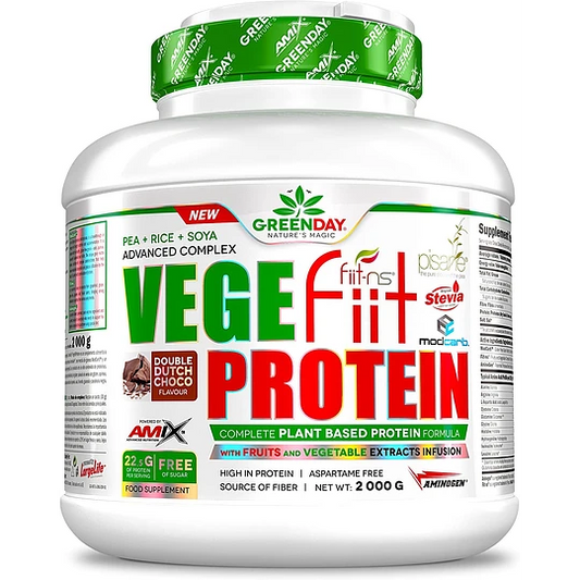 Proteína Green Day Vegefiit Protein 2 kg 66 Servicios - AMIX