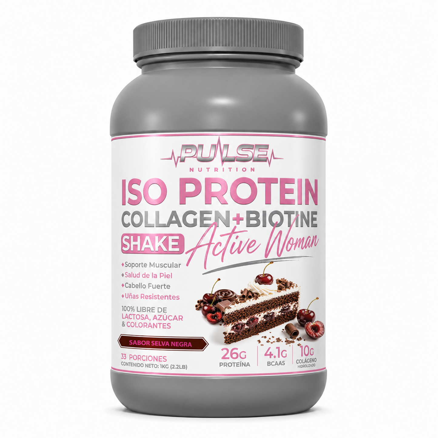 PROTEINA ISO SHAKE COLLAGEN + BIOTINA 2.2LB - PULSE NUTRITION
