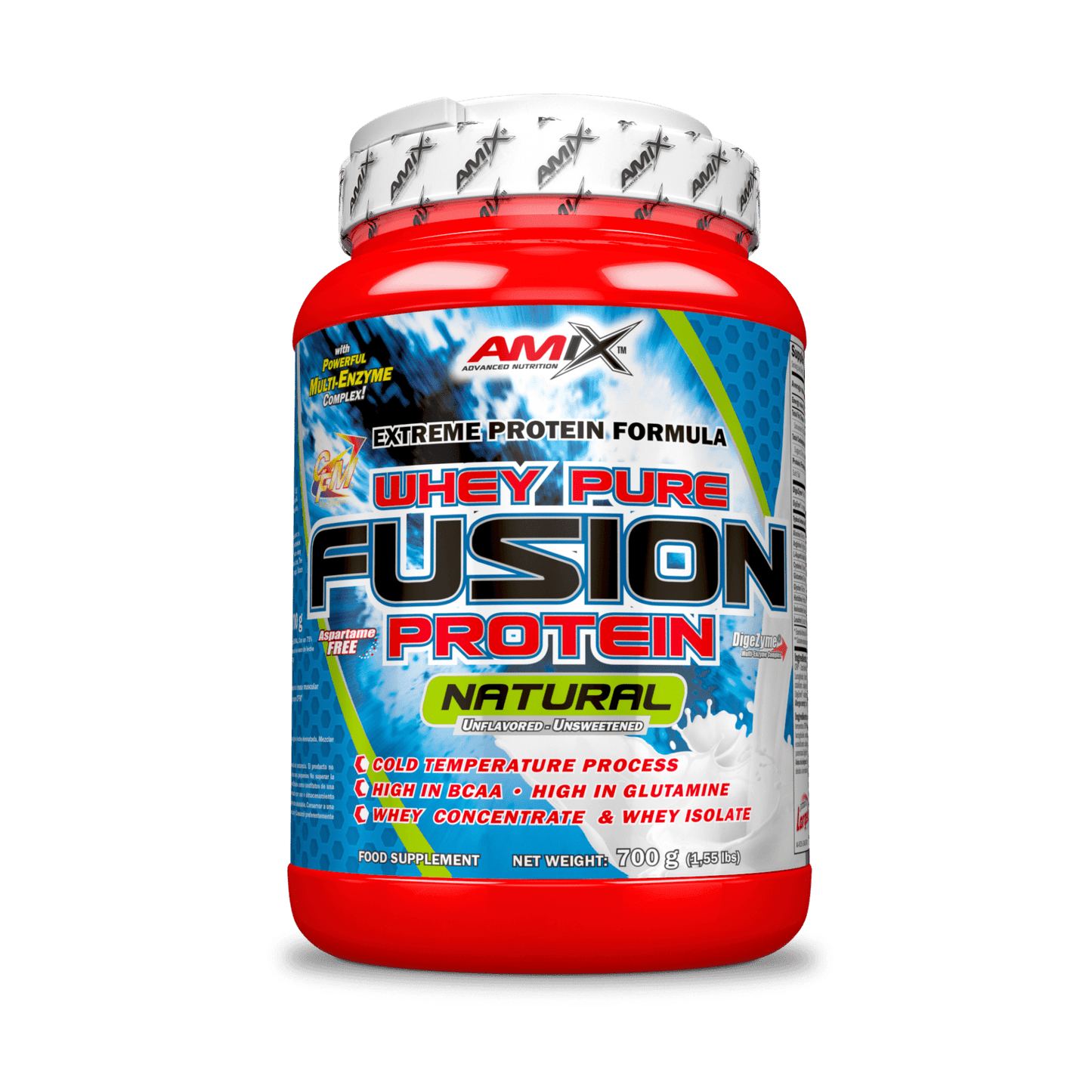 Proteína Whey Pure FUSION 700g 20 SERVICIOS NATURAL - AMIX