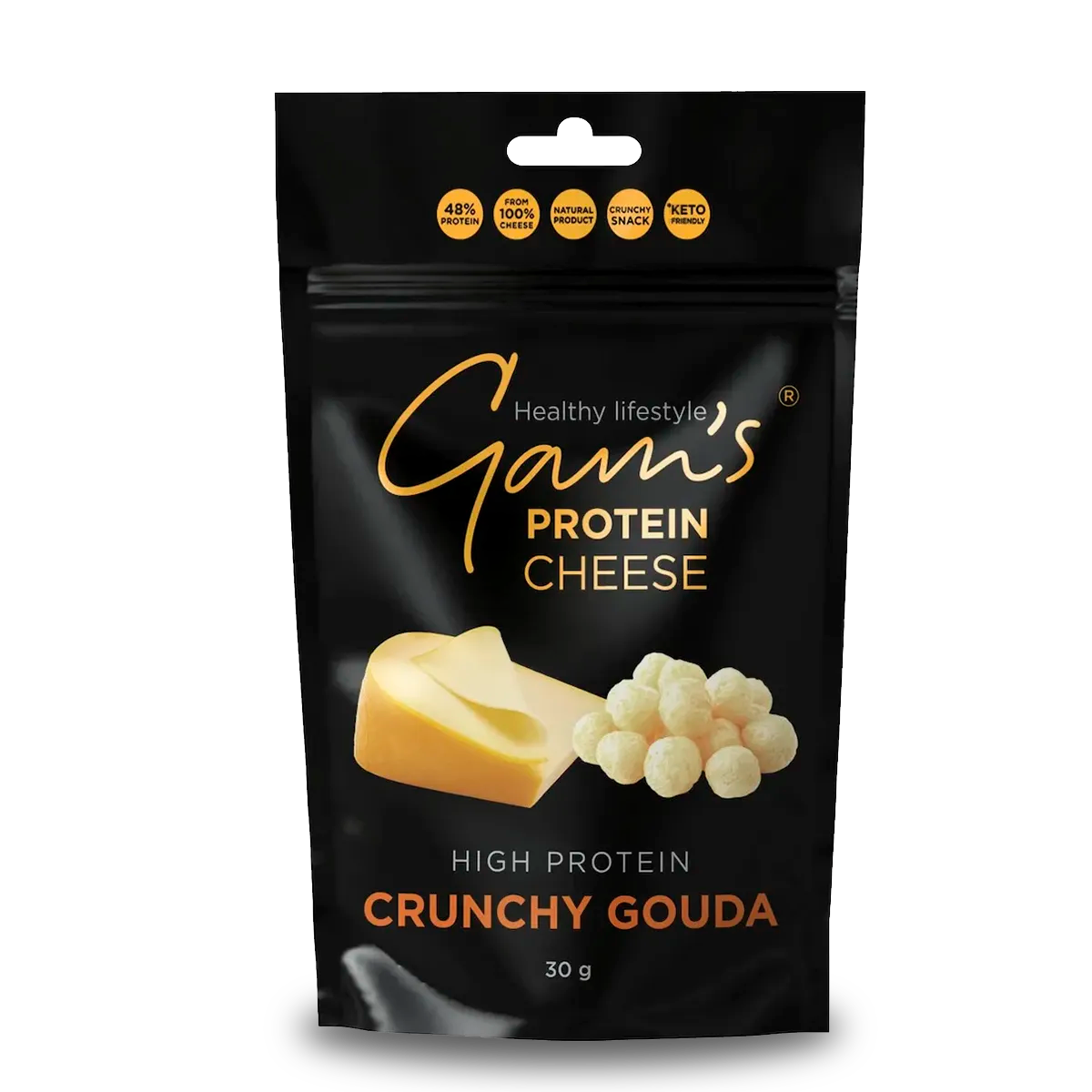 SNACK QUESO LIOFILIZADO 30GR CRUNCHY GOUDA - GAM'S