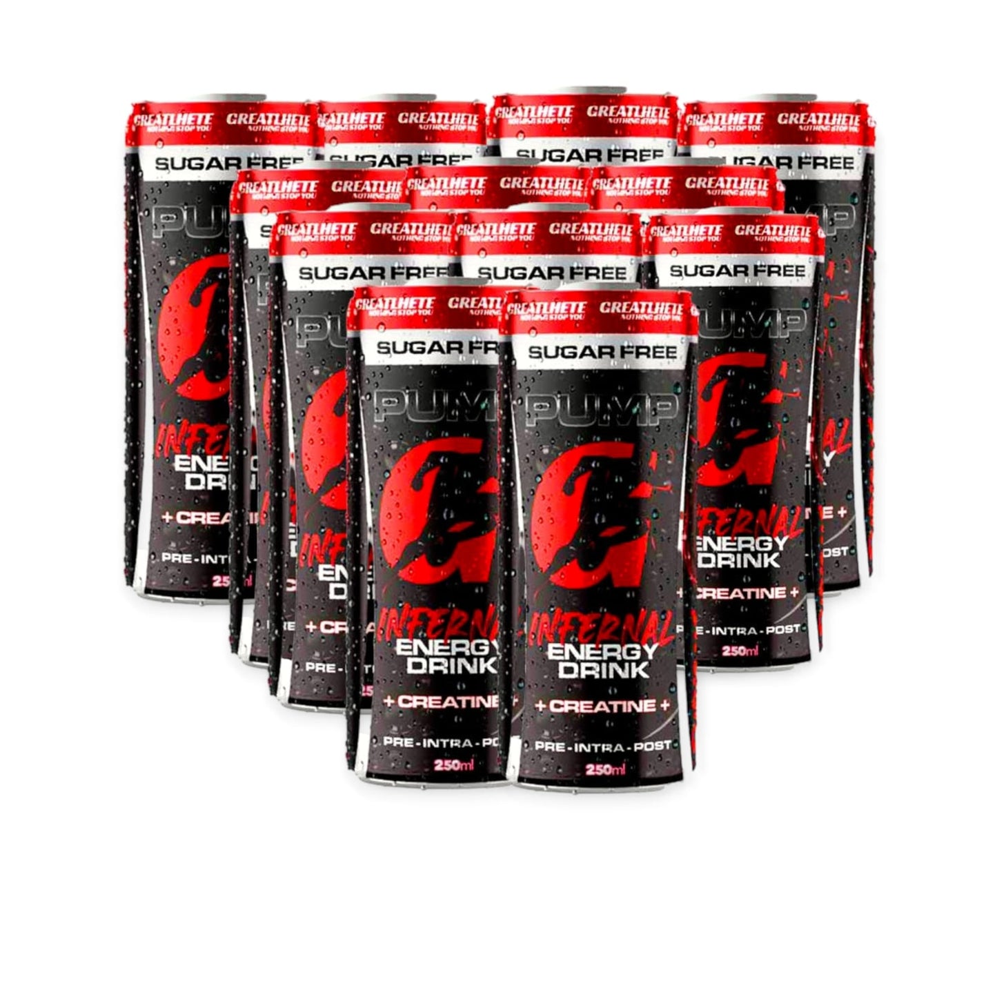PACK 12 ENERGETICAS INFERNAL ENERGY DRINK - GREATLHETE