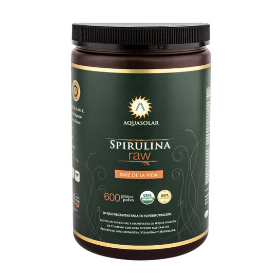 SPIRULINA RAW 600GR POLVO ORGANICO - AQUASOLAR