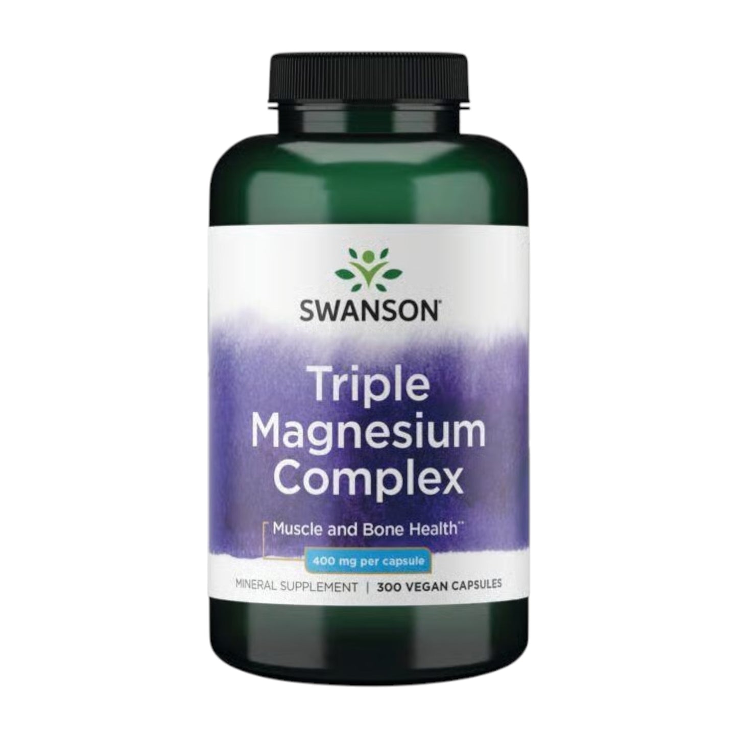 TRIPLE MAGNESIUM COMPLEX 400MG EN CAPSULAS VEGANAS - SWANSON
