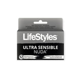 PRESERVATIVOS  ULTRA SENSIBLE NUDA 12 UNIDADES - LIFESTYLES