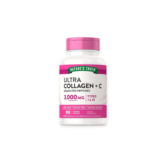 ULTRA COLAGENO TIPO 1 Y 3 CON VITAMINA C - 90 COMPRIMIDOS - NATURE'S TRUTH