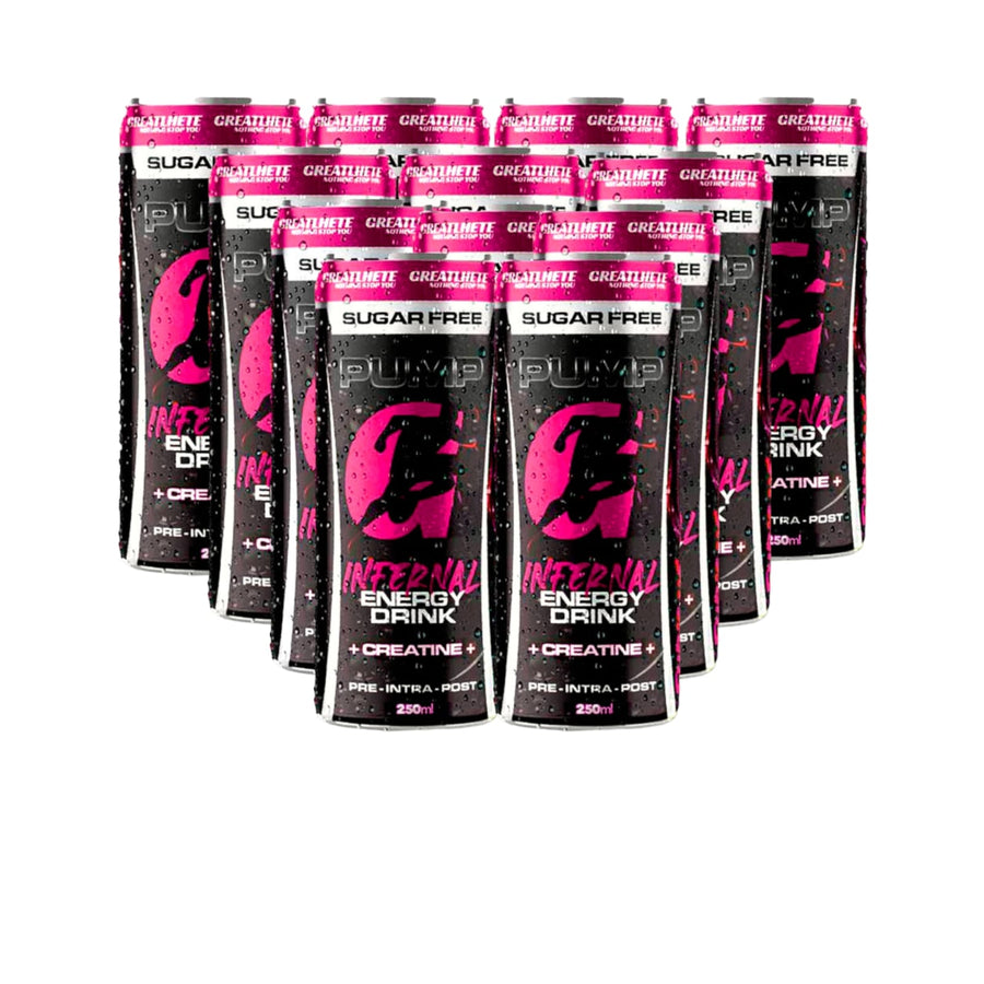 PACK 12 ENERGÉTICAS INFERNAL ENERGY DRINK – GREATLHETE – Greatlhete