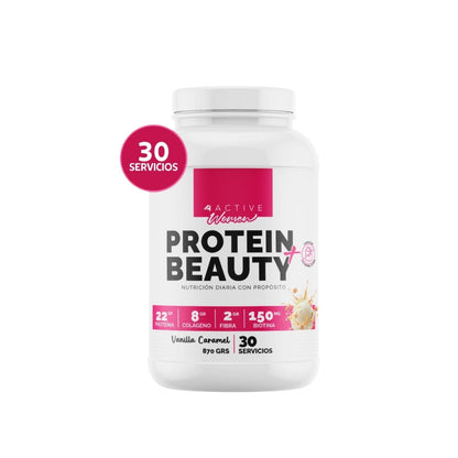 Pack Proteína Beauty 870 g + creatina 300 g sin sabor + shaker – 4Active