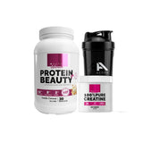 Pack Proteína Beauty 870 g + creatina 300 g sin sabor + shaker – 4Active