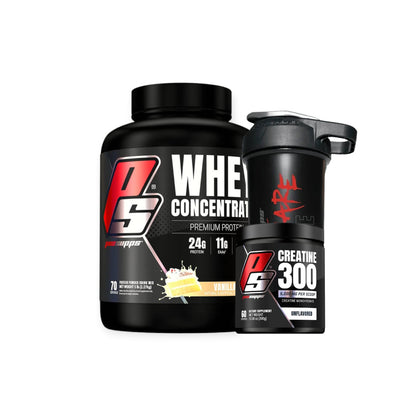 Pack Proteína Whey Concentrate + creatina 300 g + shaker – ProSupps