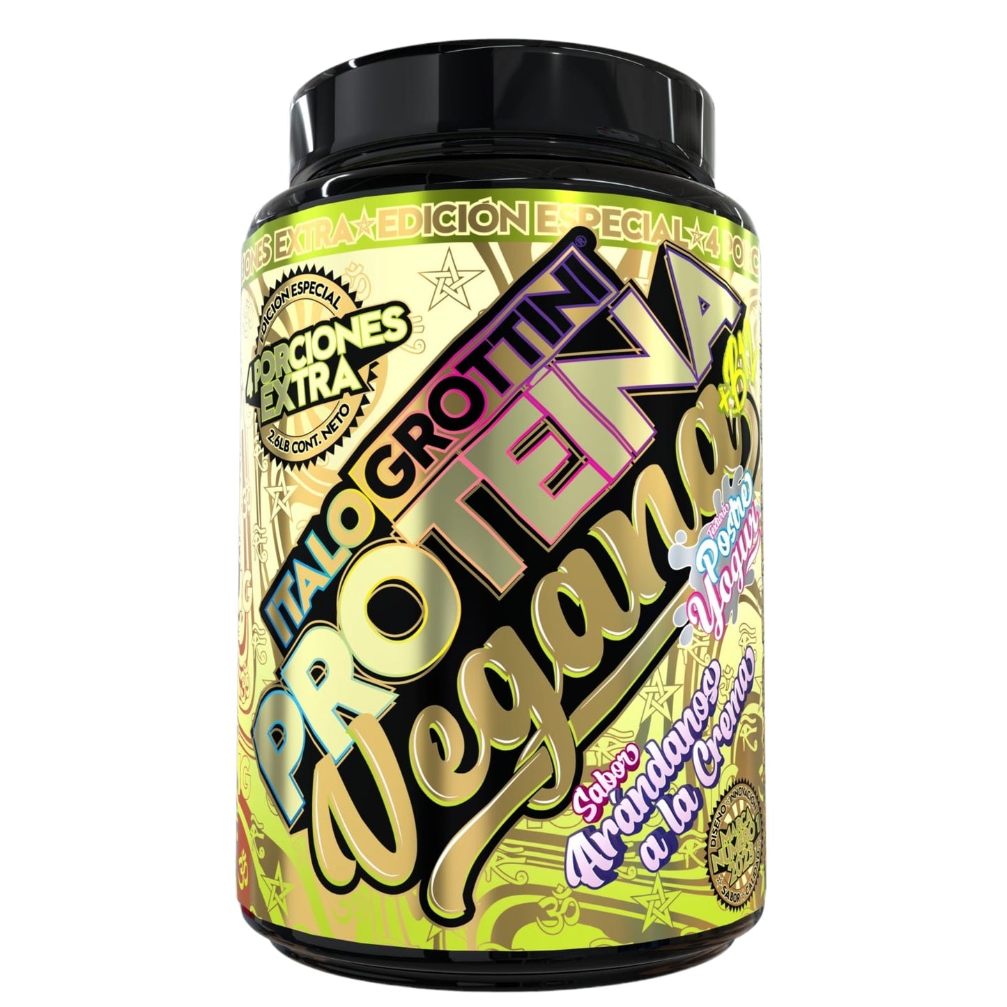 Pack Proteina VEGANA 2.6lbs + Creatina Sin sabor 300 gr ITALO GROTTINI