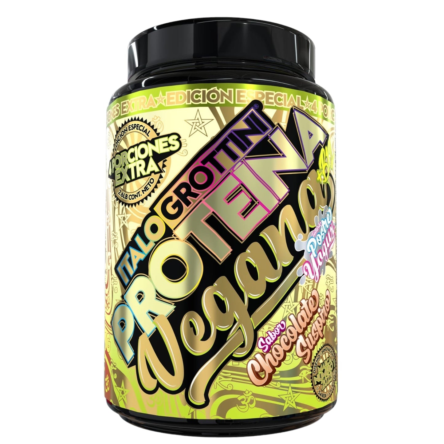 Pack Proteina VEGANA 2.6lbs + Creatina Sin sabor 300 gr ITALO GROTTINI