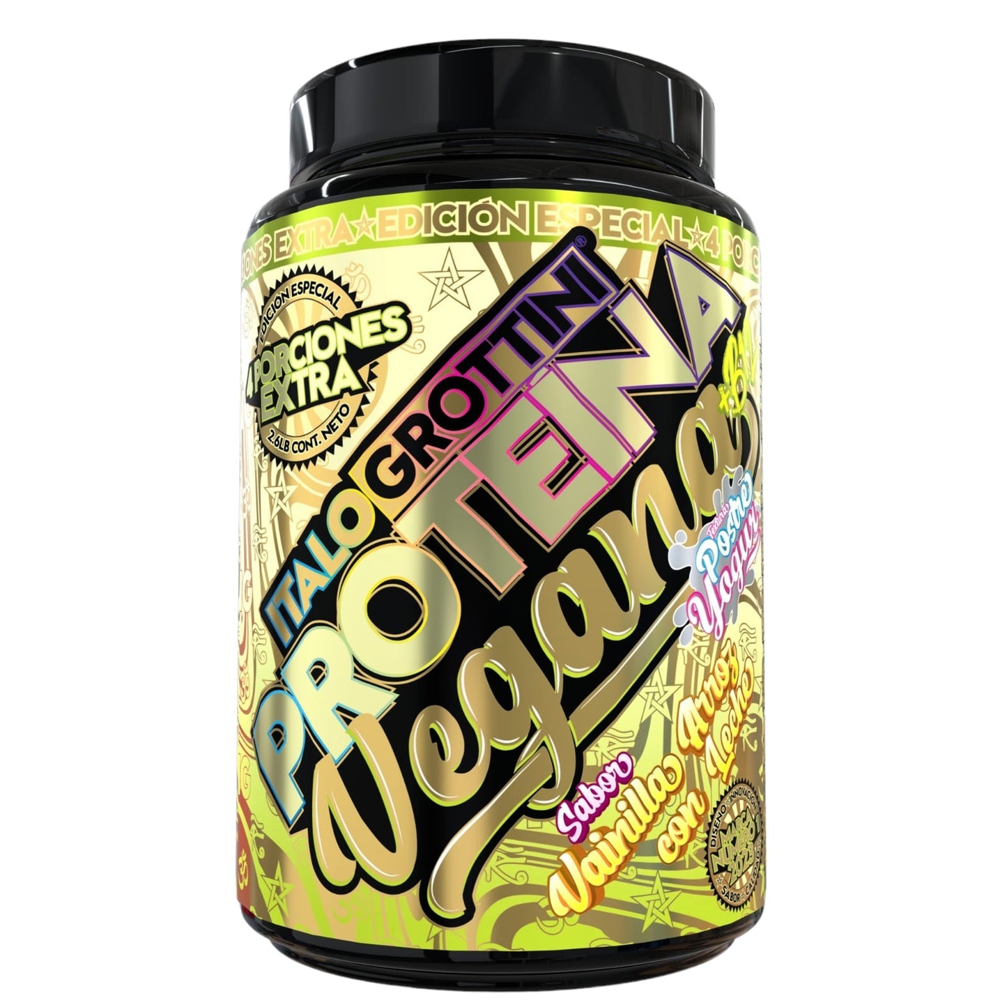 Pack Proteina VEGANA 2.6lbs + Creatina Sin sabor 300 gr ITALO GROTTINI