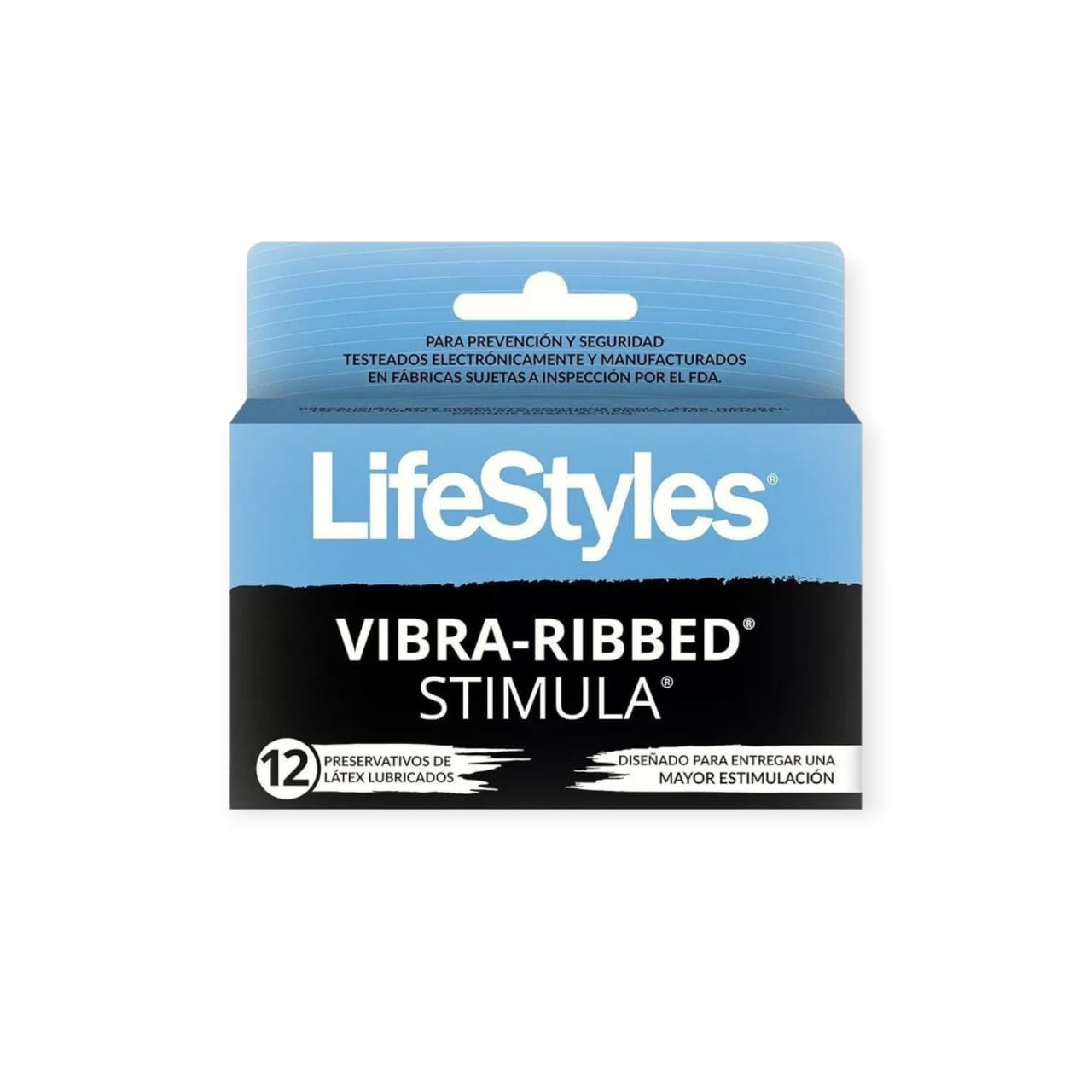 PRESERVATIVOS VIBRA-RIBBEB 12 UNIDADES - LIFESTYLES