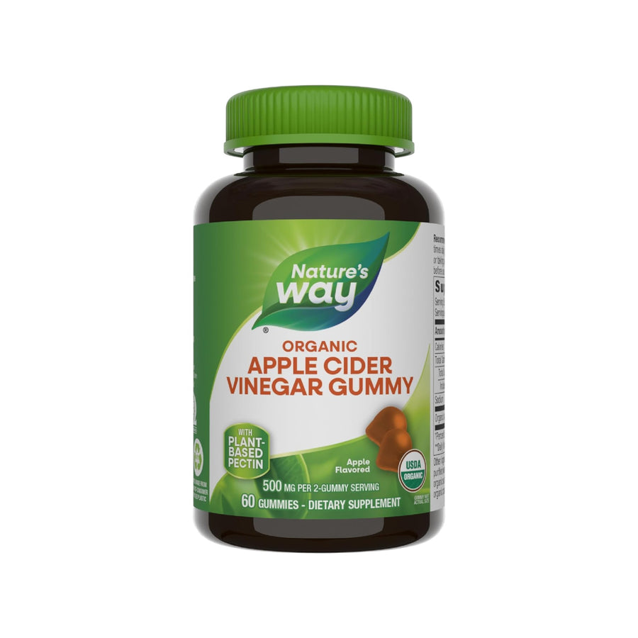 VINAGRE DE MANZANA ORGANICO  60 GOMITAS - NATURE'S WAY