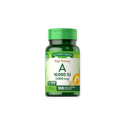 VITAMINA A 3,000 MCG (10,000) IU 100 CAPS - NATURE'S TRUTH