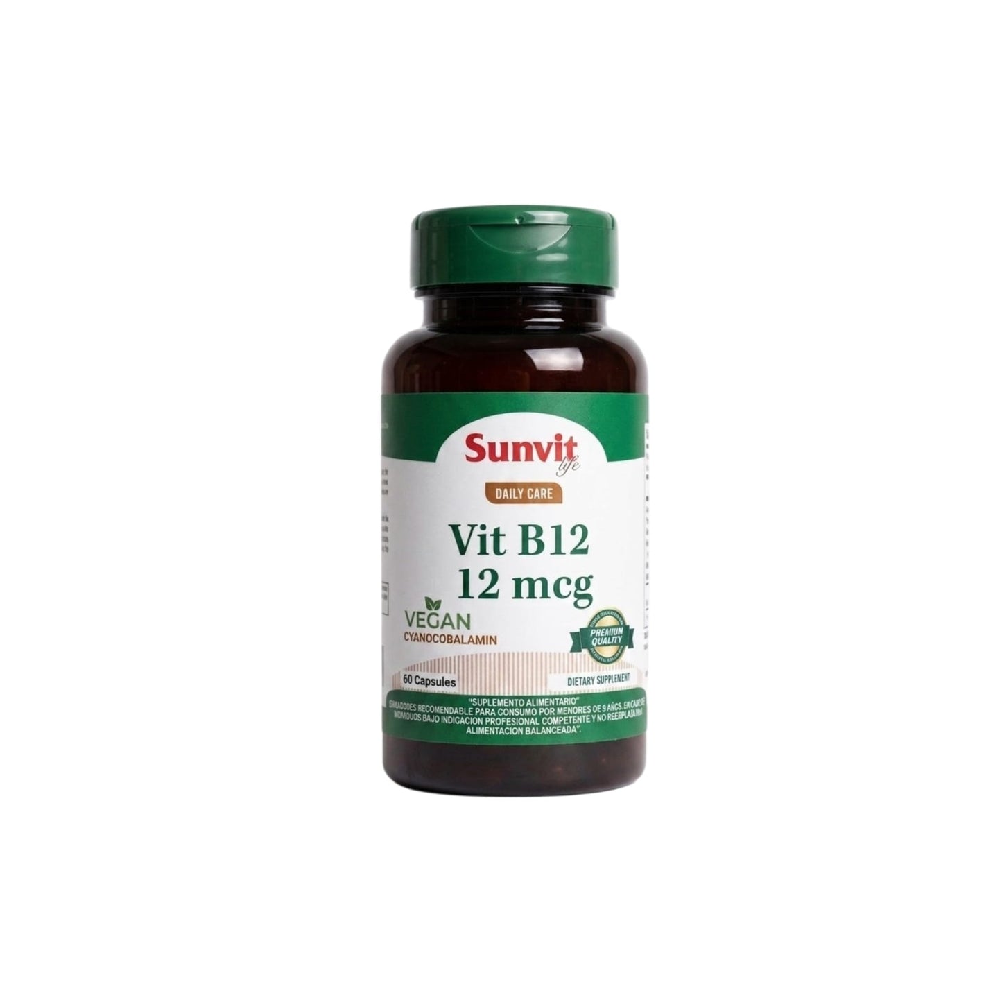 VITAMINA B12 12MCG 60 CAPSULAS - SUNVIT
