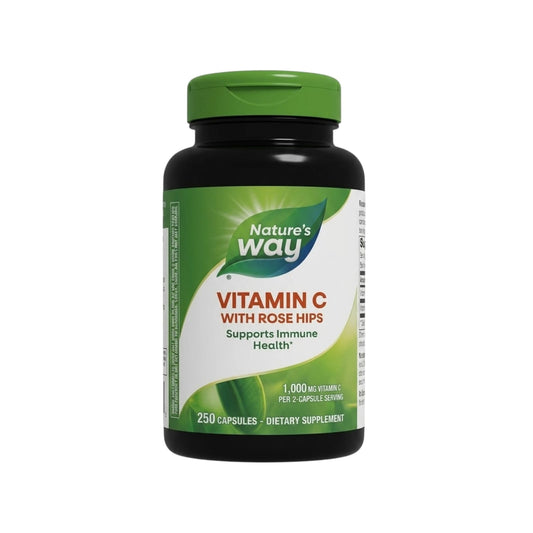 Vitamina C 1000 mg con Rose Hips Nature's Way 250 cápsulas